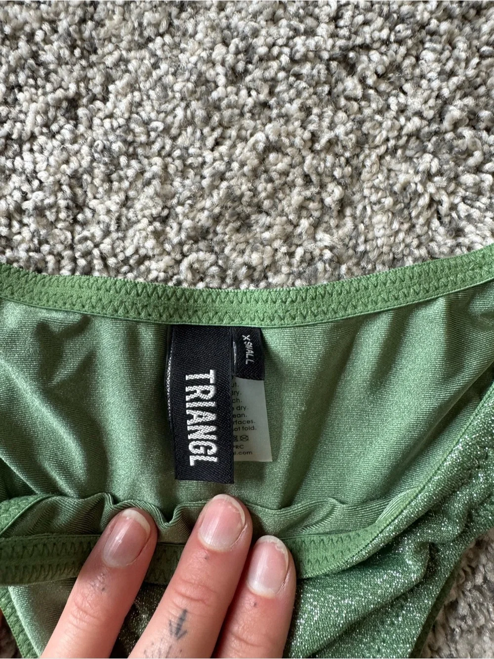 Triangl Swimwear Sparkly Bikini in Green